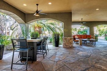 Outdoor area with seating